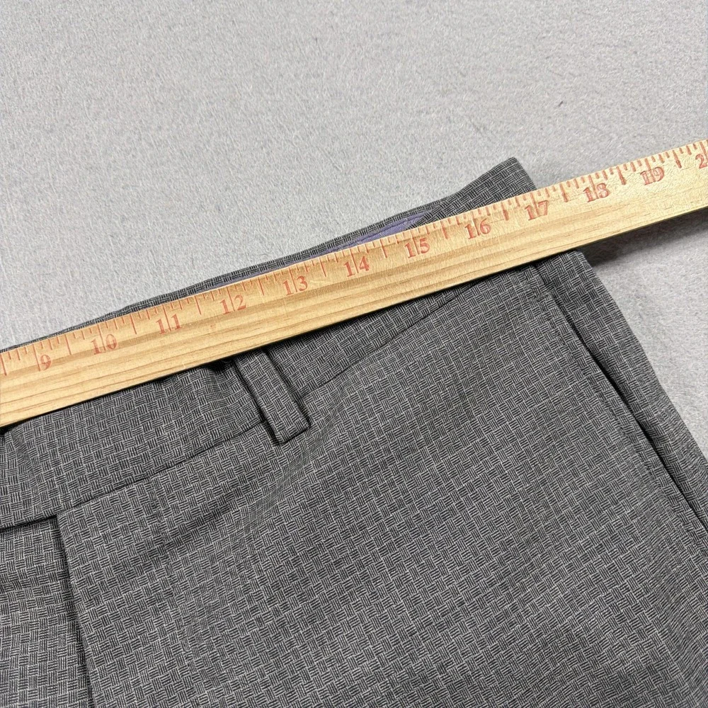 Ted Baker Dress Pants Mens 34x32 Gray Wool Check Slim Fit Jarrett Pant Canada